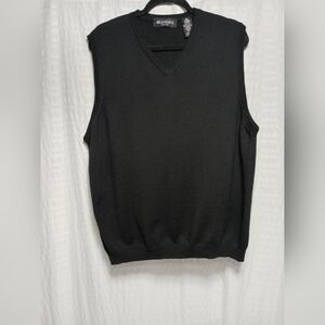 Brandini 100% Fine Merino Wool V Neck Vest. Men's L